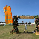 Statement festival flag in vibrant colourway