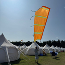 Decorative festival flag with eye-catching colour