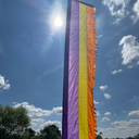 Eco-friendly festival flag designed for outdoor events