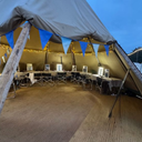 Recycled polyester bunting for event decoration