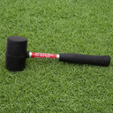 Rubber mallet for installing ground spike bases