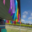Recycled bunting for outdoor events