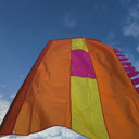 Vertical flag design suitable for festivals and events